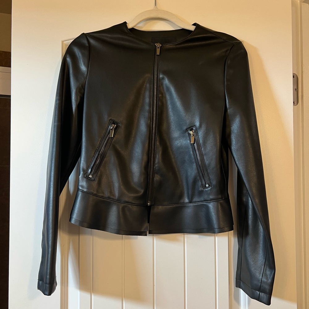 Zara faux leather jacket
